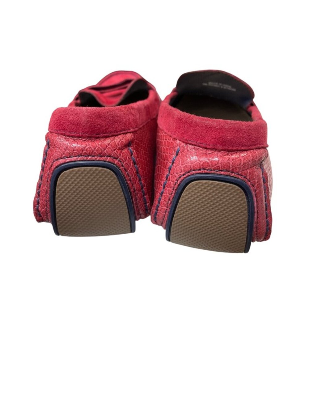 Cole Haan womens red suede leather slip preppy dress loafers sz 8.5B SKU 10-908 - Picture 15 of 16